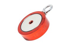 Hercules Magnetics 2000 lbs Double Sided Fishing Magnet Kit with Case – Red