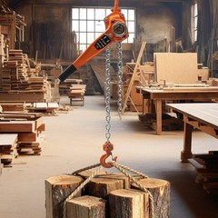 1650LBS 3/4 Ton 10ft Lever Block Chain Hoist Ratchet Type Come Along Puller