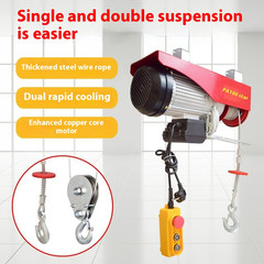 Miniature Electric Hoist 110/220V Export Small Wire Rope Electric Winch Hoist
