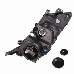 Headlight Assembly with Bulbs Passenger Side Black Housing 2010-2012 Ford Fusion