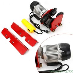 2200lbs Electric Wire Rope Hoist Trolley Overhead Motor Winch Hoist Garage Crane