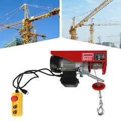 110V Electric Hoist Winch 1763lbs with Remote Control for Easy Lifting