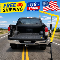 Hydraulic Pickup Truck Crane, 1000 lbs Capacity with 3 Boom Capacities of 500 lb