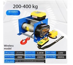 Small Electric Winch 200-400KG Electric Winch 30M Wire Rope Winch Crane