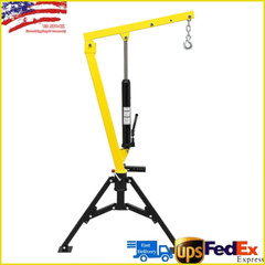Hydraulic Swivel Lift Crane 1000LBS Capacity Pickup Truck Hitch Mounted Crane