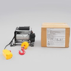 880Lbs Electric Winch Hoist w/Emergency Stop, 100ft Cable for Garage/Lifting US.