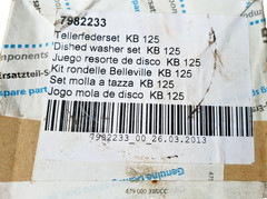 (QTY:5) DEMAG 7982233 ADJUSTING DISC SPRING SET KB 125