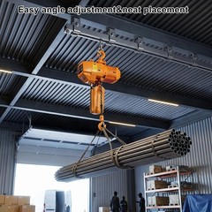 Heavy-Duty 4 Wheel Hoist Trolley with 360-Degree Rotatable Rollers – 900 lb Load
