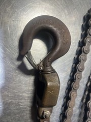 A.B. Chance 1 1/2 Ton Ratchet Chain Hoist. Item ID 2