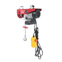 PA200 440lbs Electric Hoist w/ 14ft Remote, Dual Hook System, 110V 510W Motor