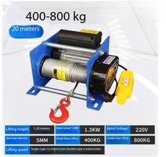 Small Electric Winch 200-400KG Electric Winch 30M Wire Rope Winch Crane