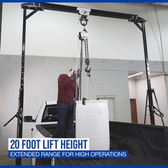 Strongway Manual Chain Hoist, 6600-Lb. Capacity, 20ft. Lift