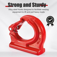 3 Ton Weld on Anchor Hook,Alloy Steel Weld on Hook G80,Heavy Duty Lifting Hoo…