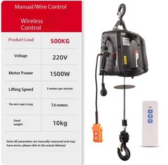 Portable Electric Hoist 220v Small Crane Lifting Electromechanical Hoist
