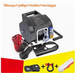 Cordless 12V Electric Winch 5000lbs Portable Boat and Self-Driving Equipment