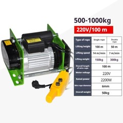 Hoist Electric Hoist 220v Wireless Remote Control Household Crane Rapid Lifting