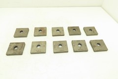 Acco Bridge Crane Rail Support Clamp Plate Cast Iron 2-1/2 x 2-3/4″ Lot of 10