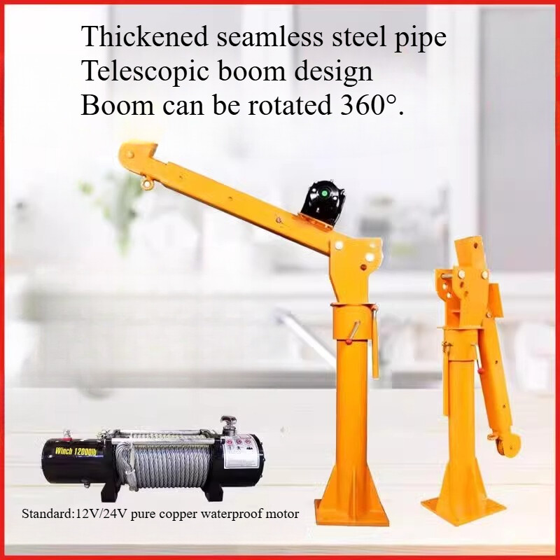 Truck-mounted Jib Crane Oil Drum Crane Loading and Unloading Small Crane