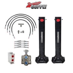 Dual Hydraulic Trailer Jacks Add-On Kit with Selector Valve | Power Jack