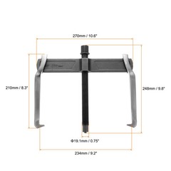 2-Jaw Gear Puller 10″ Carbon Steel Separate Lifting Device Removal Tool