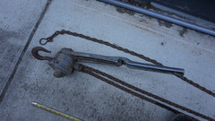 CHISHOLM-MOORE HOIST DIVISION, MODEL B 40825 Puller CM 3/4 TON , Chain