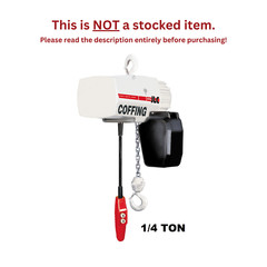 CMCO – COFFING JLC ELECTRIC CHAIN HOIST – 500 LB CAPACITY