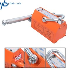 880lbs/400kg Magnetic Lifter Lifting Magnet Hoist 2.5 Safety Factor Orange