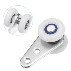 10pcs Trolley Assembly Roller, Sliding Track Roller Sliding Door, Silver