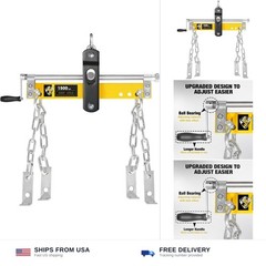 YELLOW JACKET Engine Hoist Shop Crane Engine Leveler 1500lbs Steel with Ball …