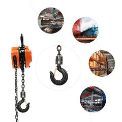 Hand Chain Hoist 0.25T (551 lbs) G80 Chain Alloy Steel 3m Lift With Hook