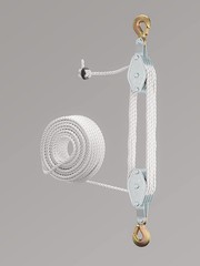 Block and Tackle Pulley System for Lifting Objects – SoB 4000LB Breaking Stre…