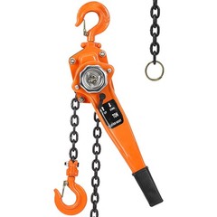Lever Chain Hoist 3 Ton 20 Ft Manual Lift Lever Chain Puller w/2 Portable Hooks