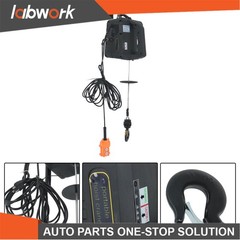 Labwork 3-in-1 Electric Hoist Winch Crane 1100LB Dual Remote Overload Safety