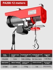 Miniature Electric Hoist Construction Repair Home Electric Hoist 1 Ton Crane