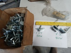 LOT 57 HOIST OVERHEAD CRANE festoon clamps Hangers Mounts Brackets over head