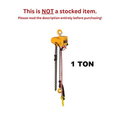 HARRINGTON TCR PENDANT CONTROLLED AIR HOIST, 1 TON CAPACITY, 10 FT LIFT