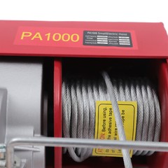 2200LB Electric Wire Cable Hoist Winch Crane Lift Overhead Remote Control PA1000