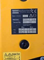 Atlas Copco Tool Balancer 3-6kg Spring Retractor 2100mm Overhead Hoist