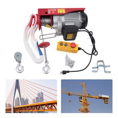Alloy Steel & Plastic PA500 1100lbs Electric Hoist Winch Engine Crane 110V 1050W