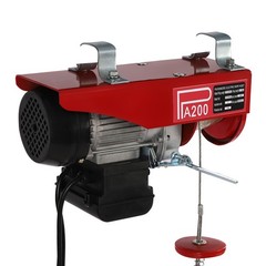 Electric Hoist 440lbs Crane Winch with Wired Remote Control 480W 110V