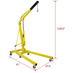 Heavy Duty 4000LBS Foldable Engine Hoist Cherry Picker Shop Crane Hoist Lift