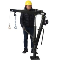 Hydraulic Pickup Truck Crane Hoist Jib Crane 2000 lbs 360° Swivel Hoist Lift