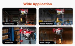 Mini Electric Hoist 110/220V Portable Small Wire Rope Electric Winch Crane