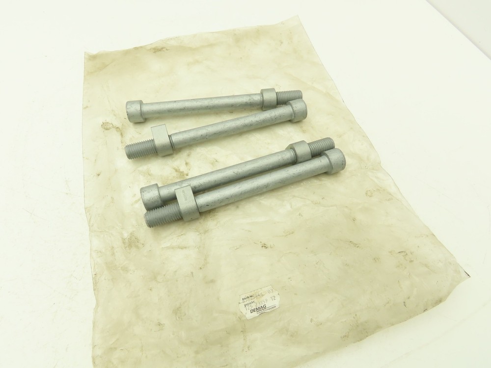 Demag Crane 85825844 KBK II-H Hoist Hex Head Screw Set M16x2.0 Bolt Lot of 4