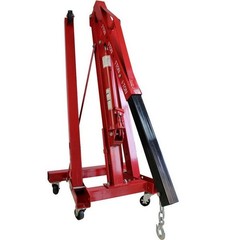 2Ton Movable Folding Hydraulic Crane Heavy Duty Hoist Lift Lifting Height:1.8m