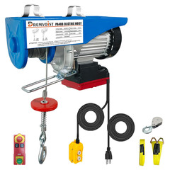 880Lbs Lift Electric Hoist,Wireless/Wired 2 in 1,110V Electric Hoist Winch,Elect