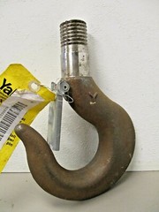 Yale 5GB Threaded Hoist Hook 1-1/4-6 Threads 1-1/2″ OD Shoulder