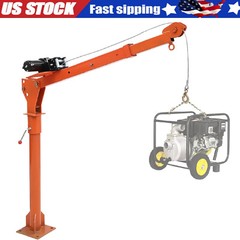 Pickup Truck Hoist Crane 1100 lbs w/Electric Winch ,Folding Truck Mounted Crane