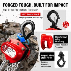 SALIFTFE 1/4 Ton Hand Chain Hoist, Compact & Lightweight TON | 10FT
