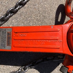 Columbus McKinnon C&M 3/4 Ton 20′ Lever Hoist Chain Come Along Series 640